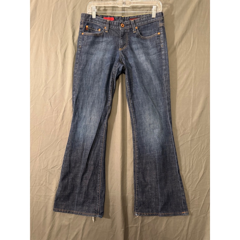 AG Adriano Goldschmied The Club Flare Jeans Dark Wash Denim Size 28R Made in USA